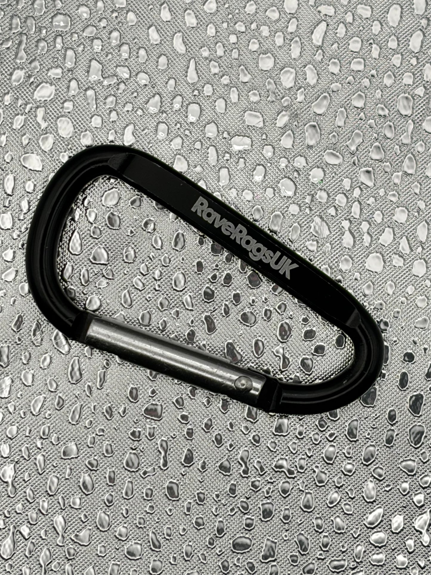 RaveRagsUK Black Carabiners – Pair | Free UK Shipping