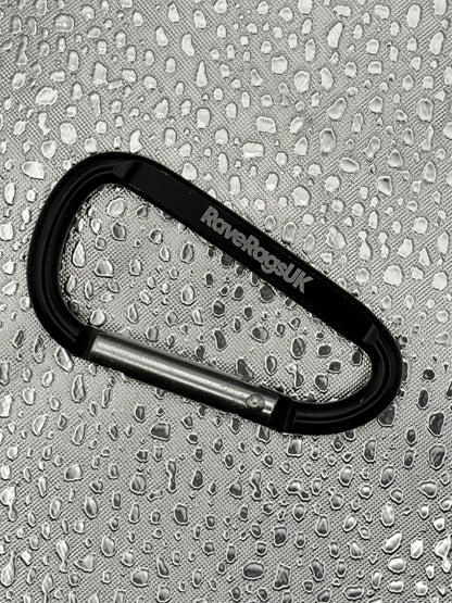 RaveRagsUK Black Carabiners – Pair | Free UK Shipping