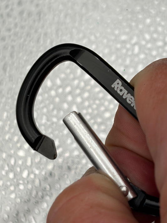 RaveRagsUK Black Carabiners – Pair | Free UK Shipping